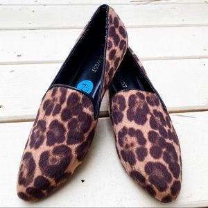 Nine West Hayden Pointed Toe Leopard  Loafers